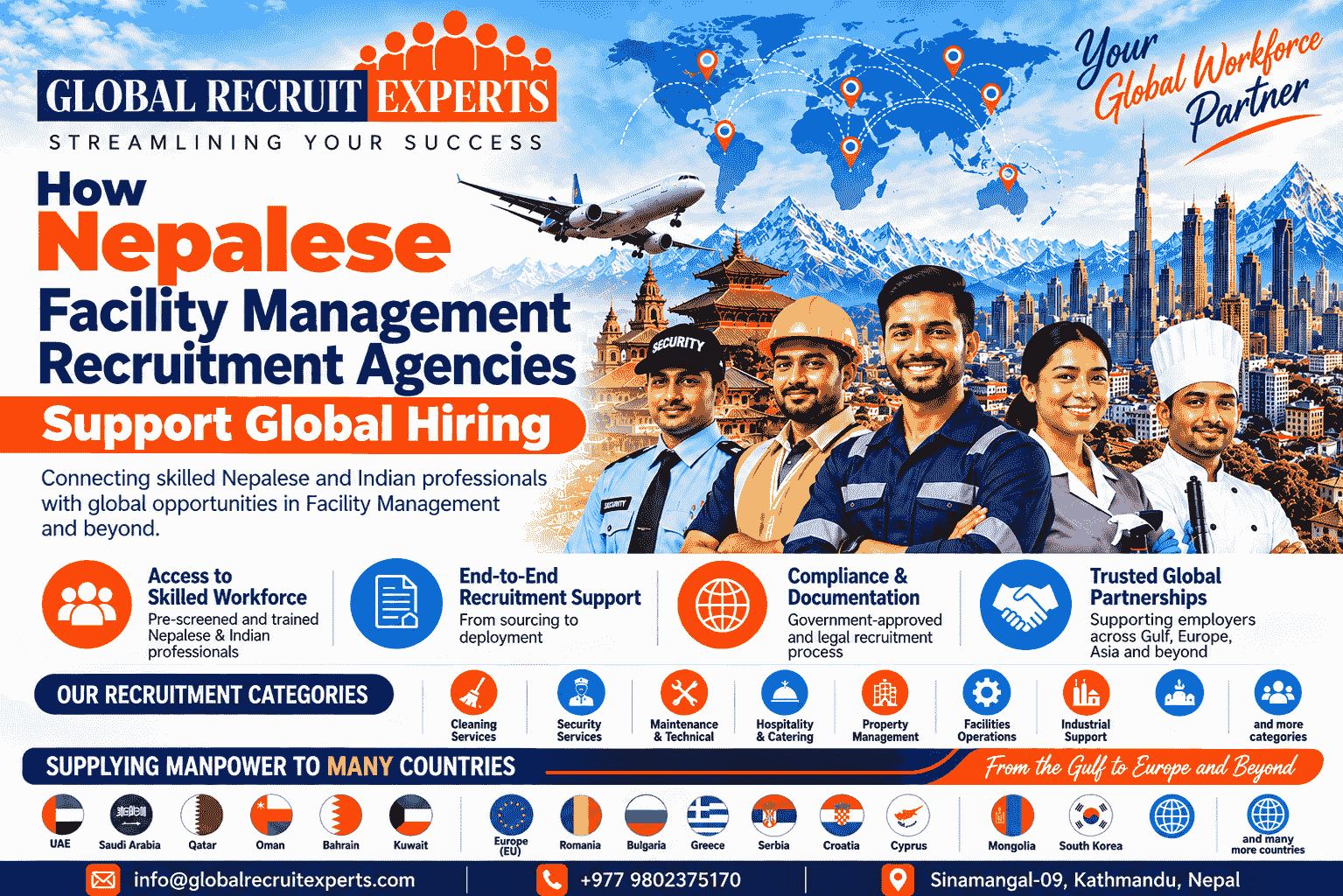 How Nepalese Facility Management Recruitment Agencies Support Global Hiring