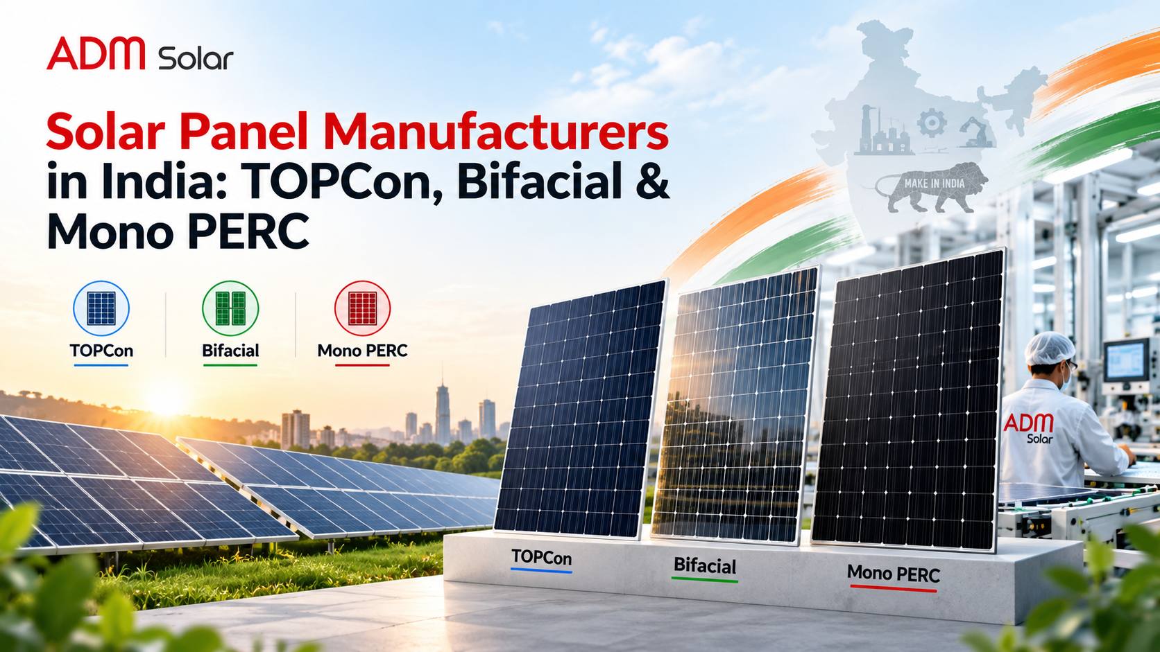 Solar Panel Manufacturers in India: TOPCon, Bifacial & Mono PERC Guide