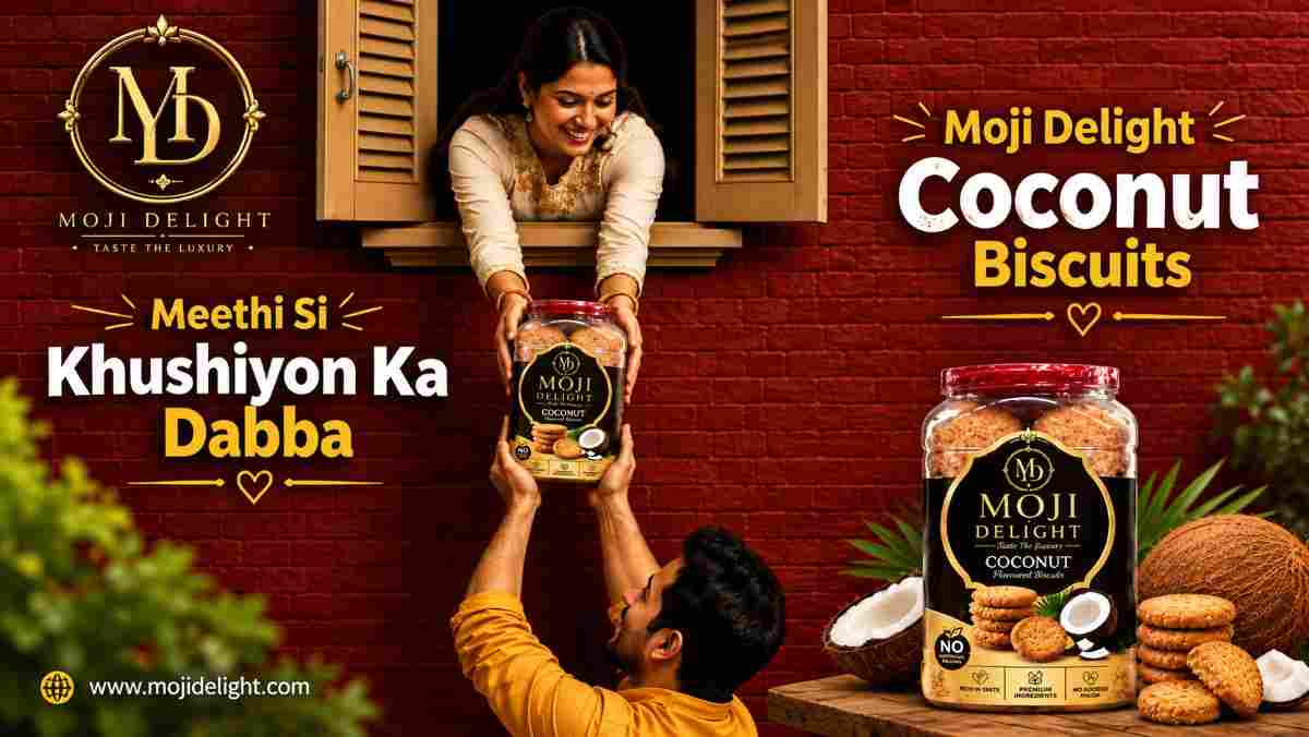 Moji Delight Coconut Biscuits – A Delicious Taste of Jaipur