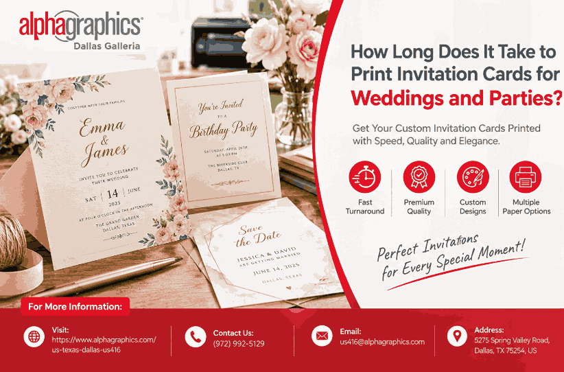 How Long Does It Take to Print Invitation Cards for Weddings and Parties?