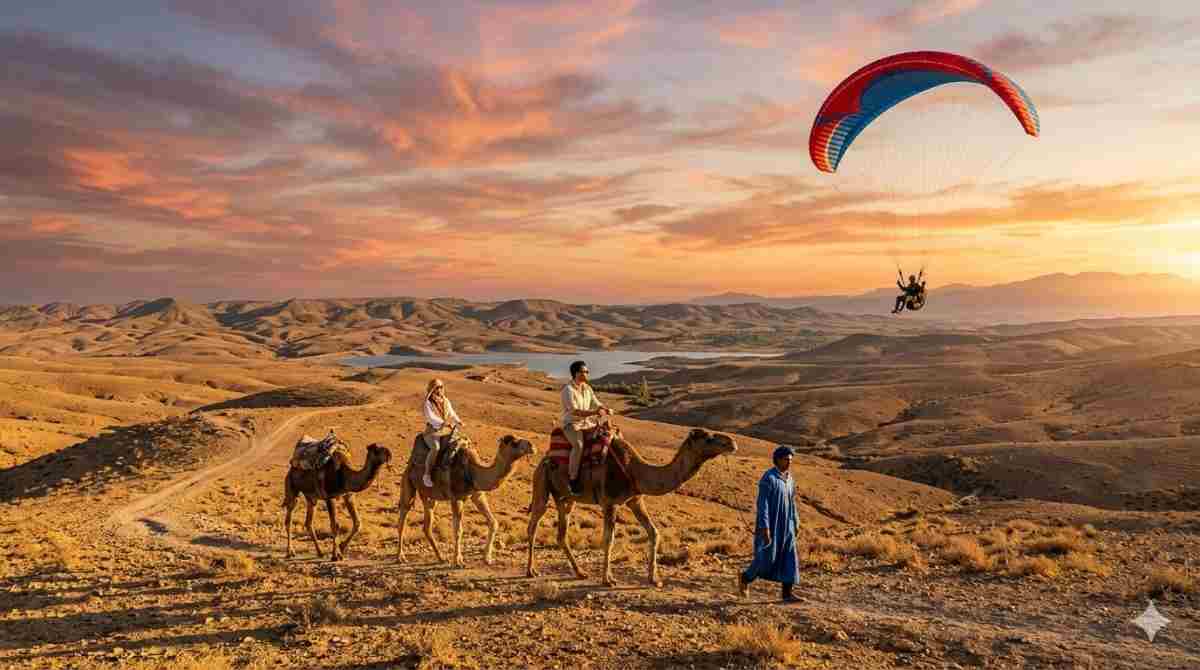 Paragliding and Camel Ride in Agafay: Two Amazing Ways to Experience Morocco’s Desert