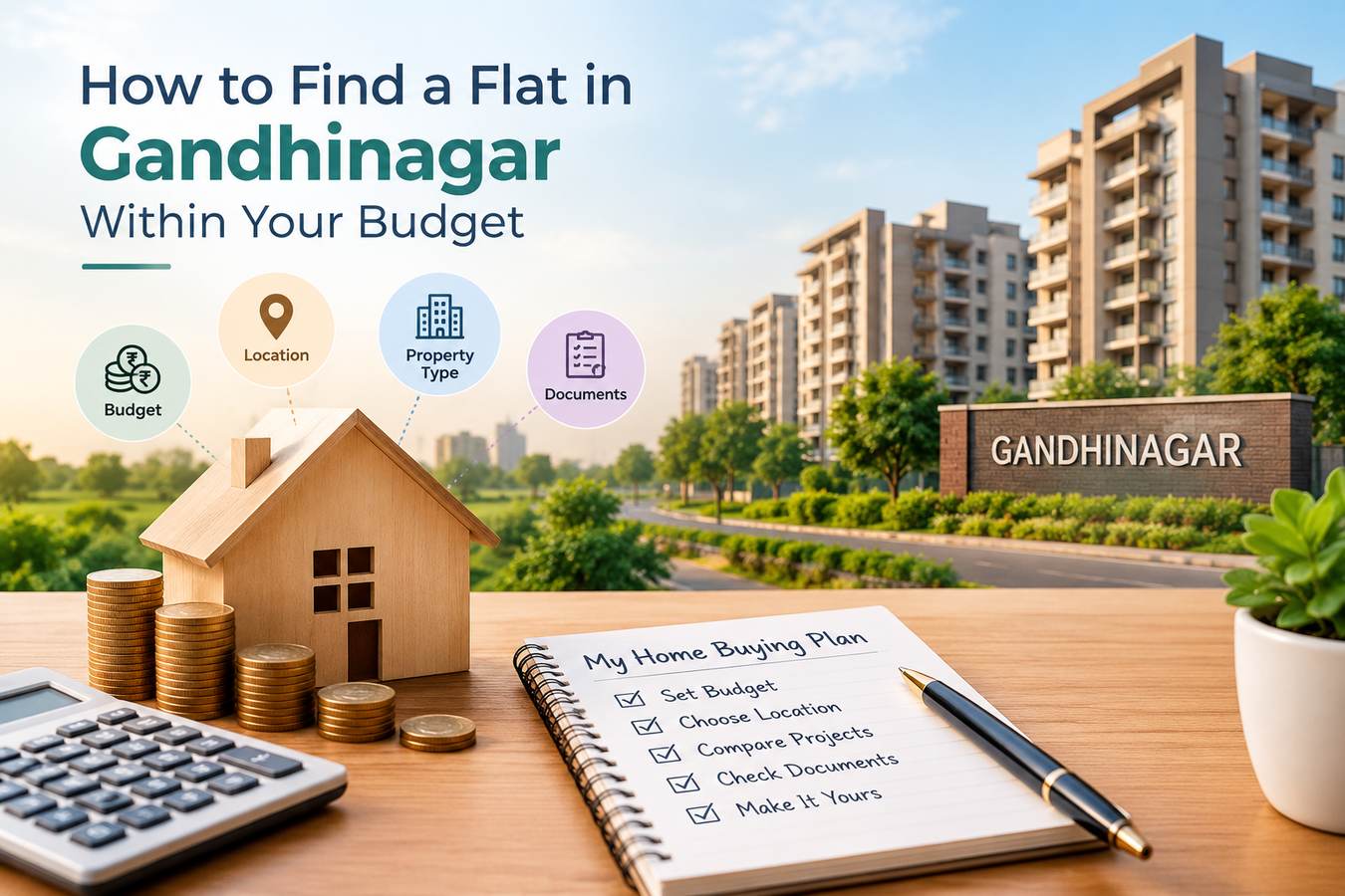 How to Find a Flat in Gandhinagar Within Your Budget