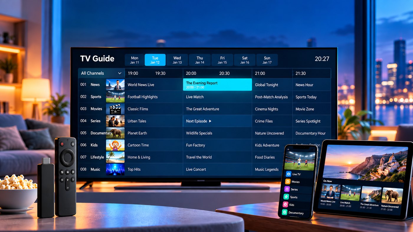 Best IPTV with EPG 2027: Electronic Program Guide, Apps & Top Providers