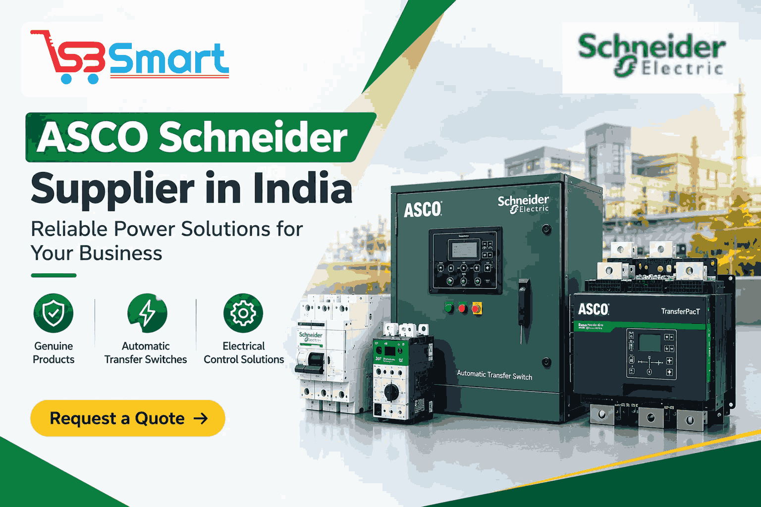 ASCO Schneider Products Supplier in India | SB Smart 