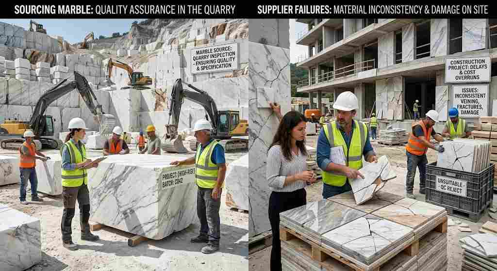 Sourcing Marble for Construction? What Can Go Wrong Without the Right Supplier?