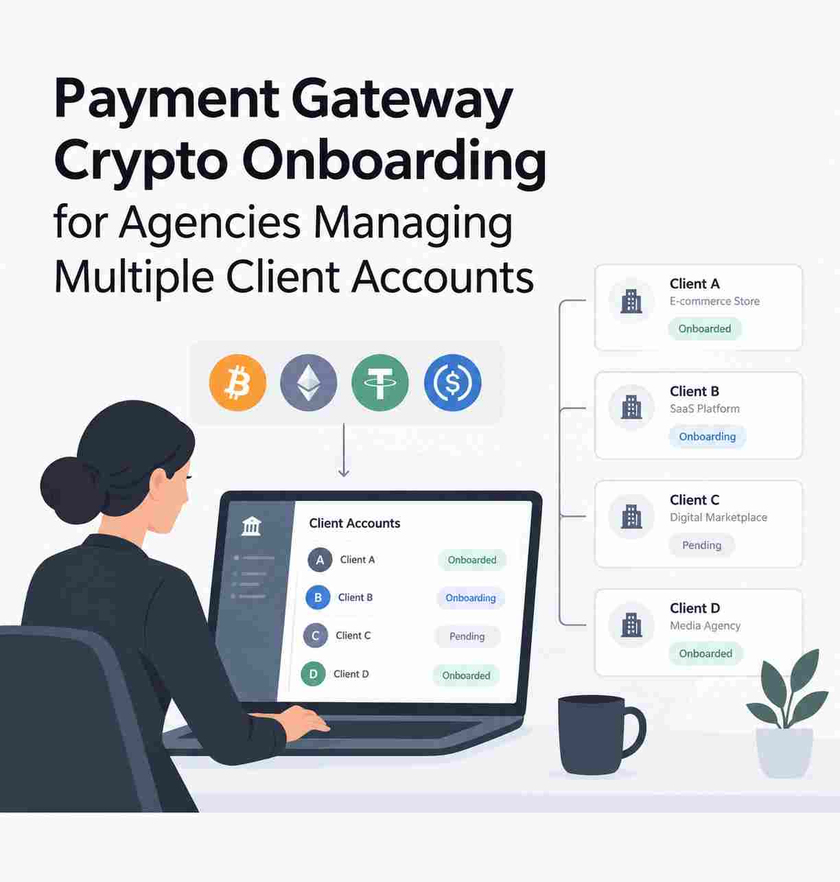 Payment Gateway Crypto Onboarding for Agencies Managing Multiple Client Accounts