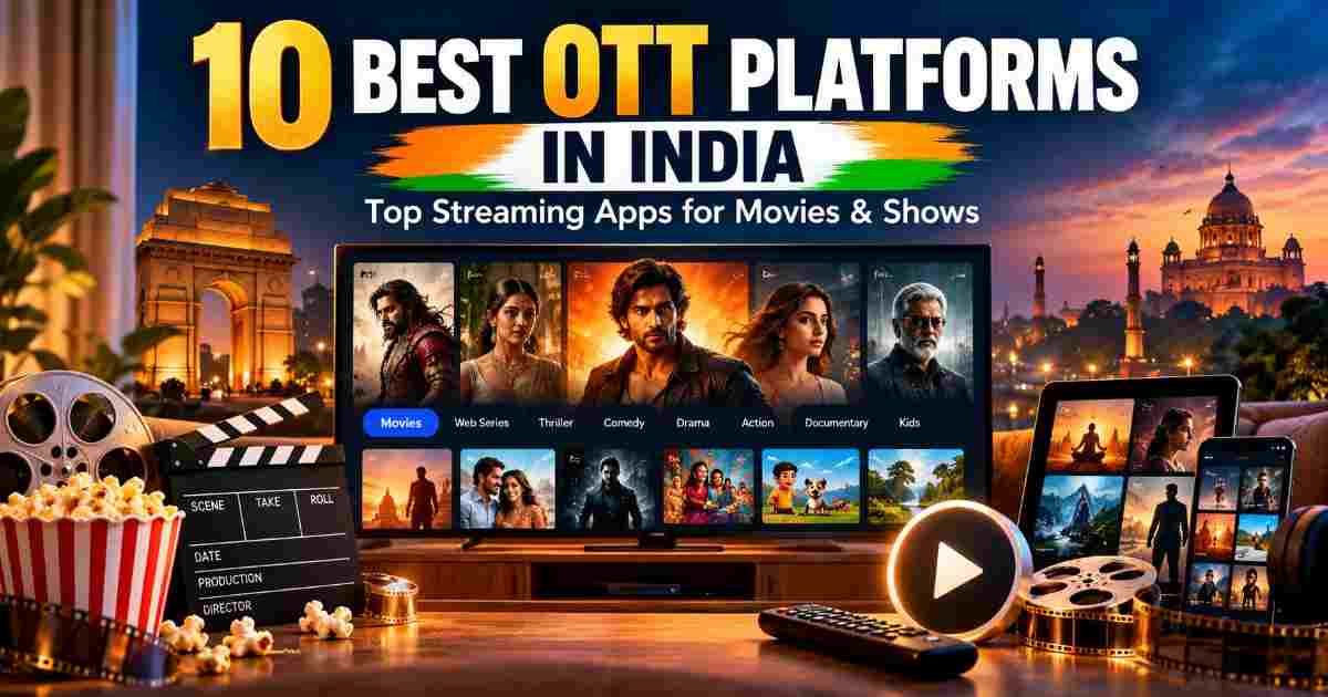 10 Best OTT Platforms in India in 2026 – Movies, Shows & More
