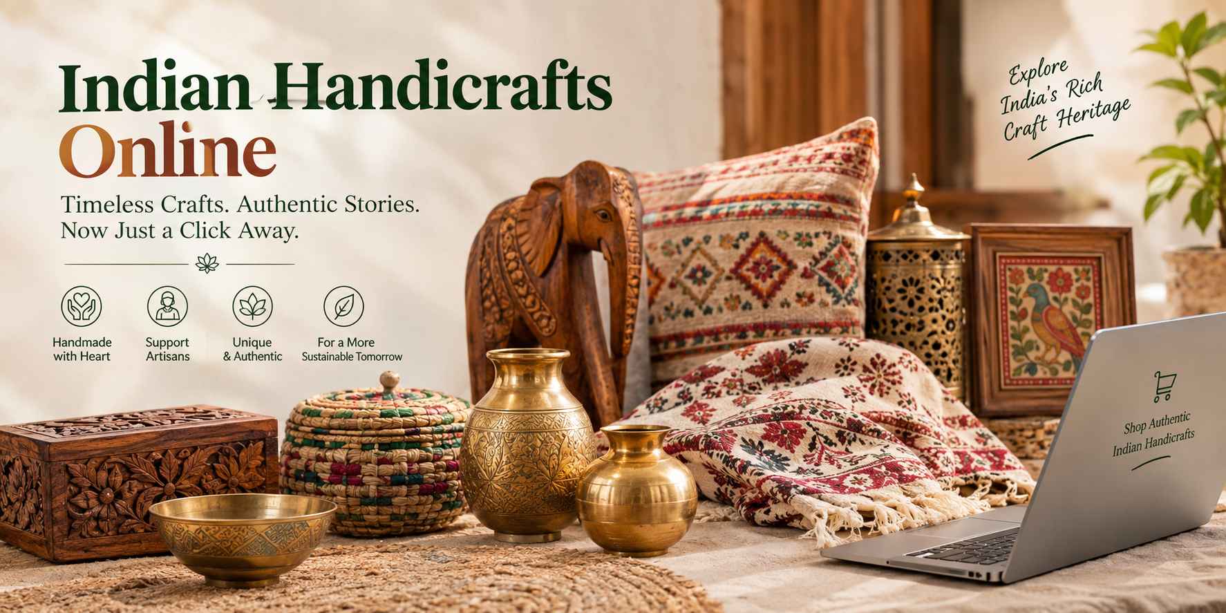 Indian Handicrafts Online: Discover Traditional Art and Handmade Craftsmanship