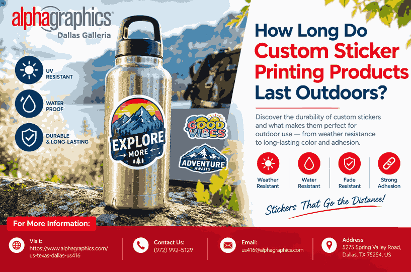 How Long Do Custom Sticker Printing Products Last Outdoors?