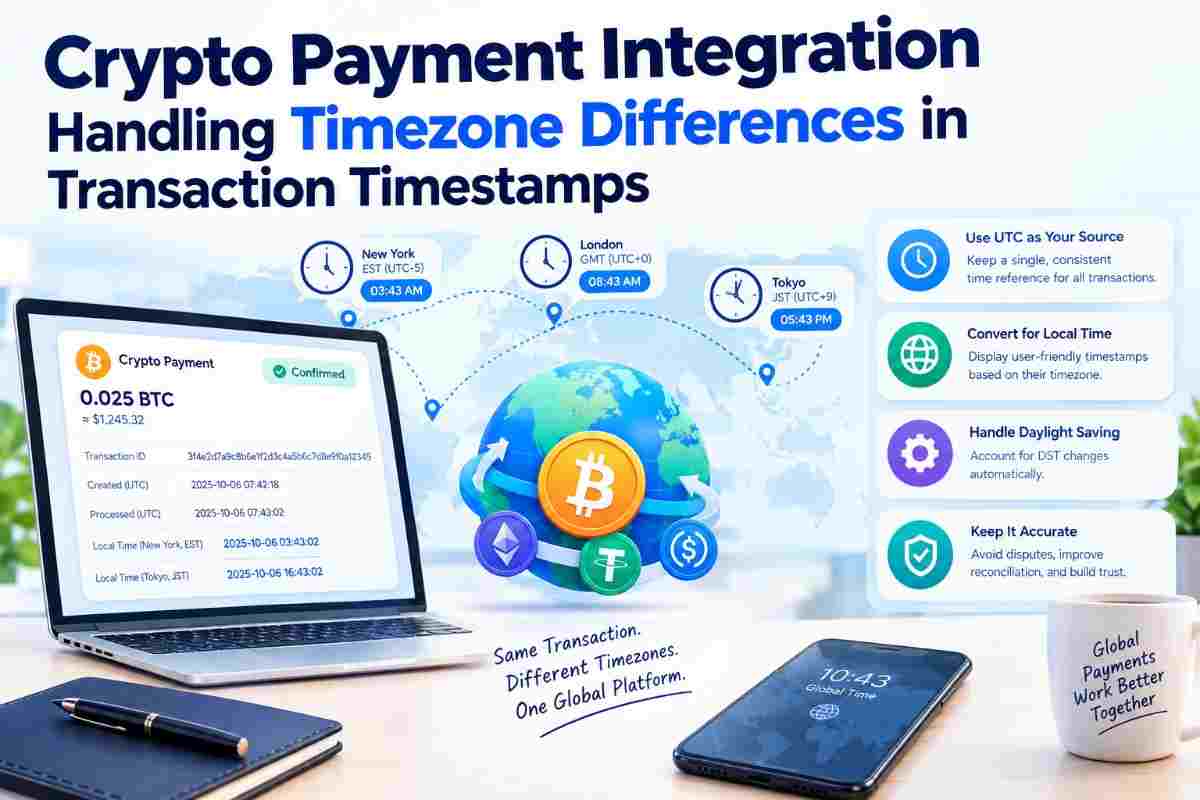 Crypto Payment Integration: Handling Timezone Differences in Transaction Timestamps