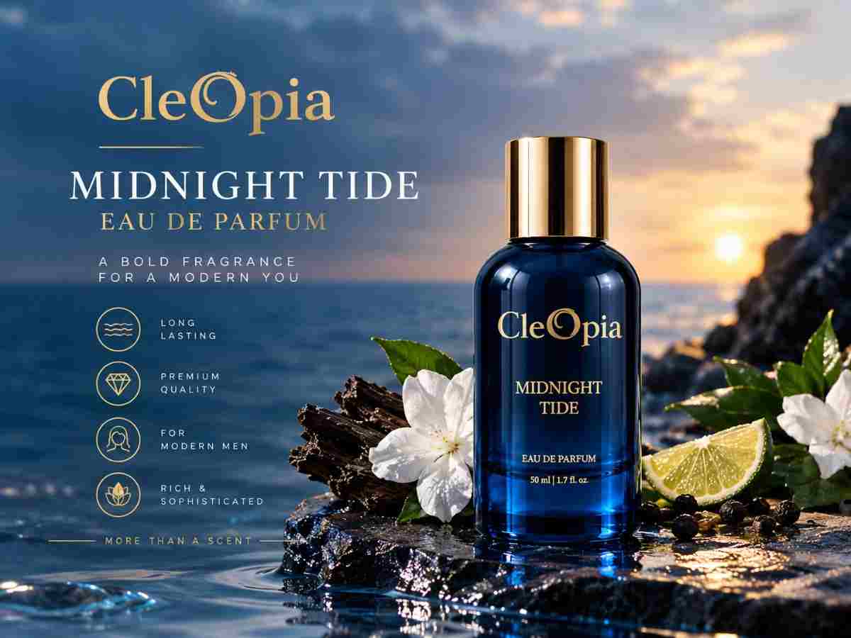 Midnight Tide Eau de Parfum: Fresh, Aquatic Minimalism for Everyday Confidence