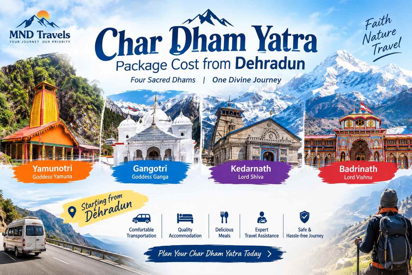 Char Dham Yatra Package Cost from Dehradun: A Complete Guide for Pilgrims