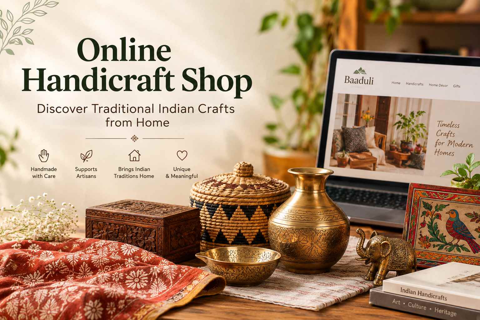 Online Handicraft Shop: Discover Traditional Indian Crafts from Home