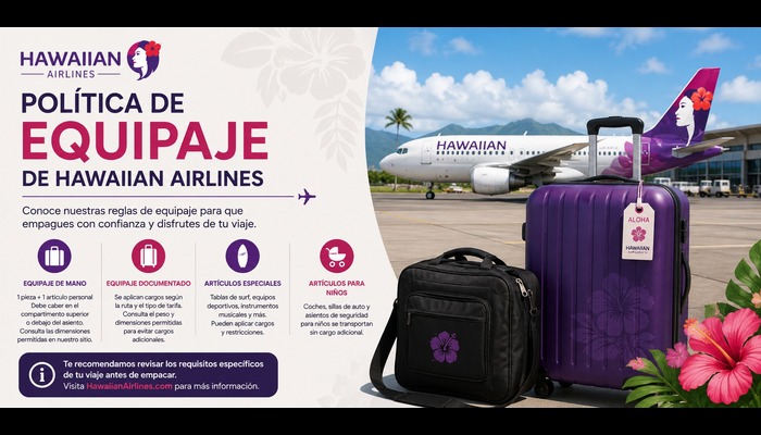 Política de equipaje de Hawaiian Airlines: Requisitos y Restricciones
