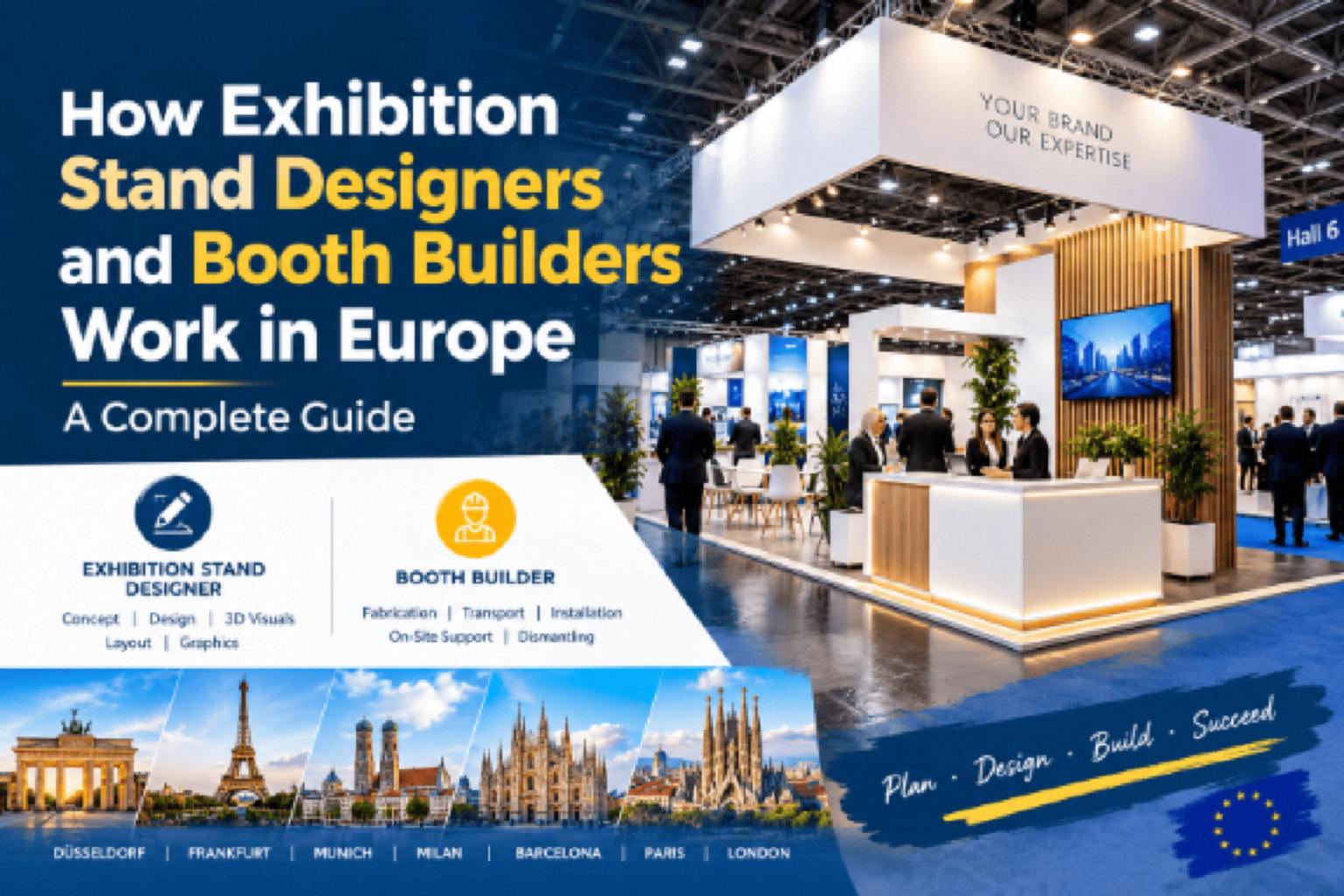 How Exhibition Stand Designers and Booth Builders Work in Europe: A Complete Guide