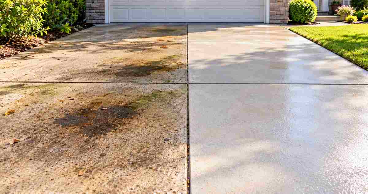 Why Driveway Stains Come Back Soon After Pressure Washing and What Prevents It