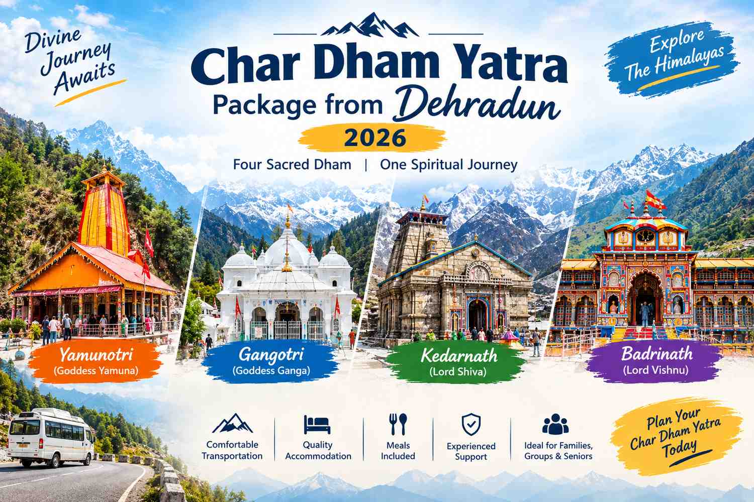 Char Dham Yatra Package from Dehradun 2026: Complete Travel Guide