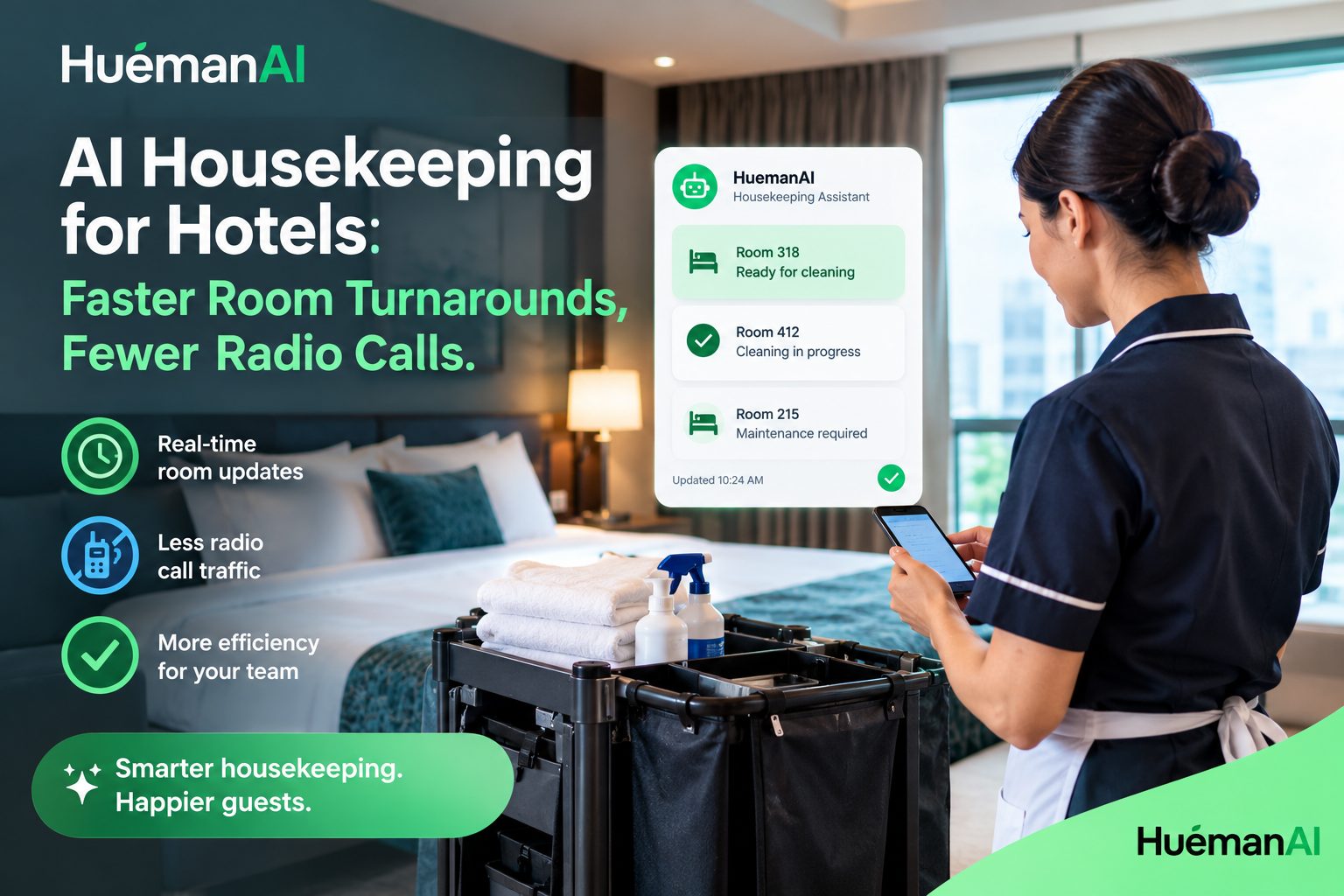 AI Housekeeping for Hotels: Faster Room Turnarounds, Fewer Radio Calls