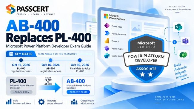 AB-400 Replaces PL-400: Microsoft Power Platform Developer Exam Guide