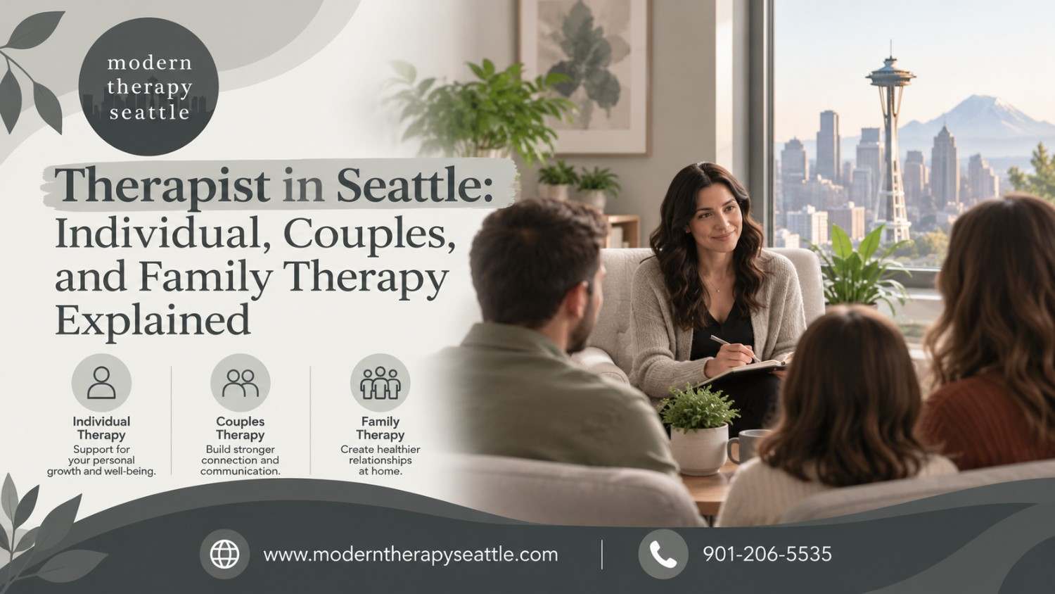 Therapist in Seattle: Individual, Couples, and Family Therapy Explained