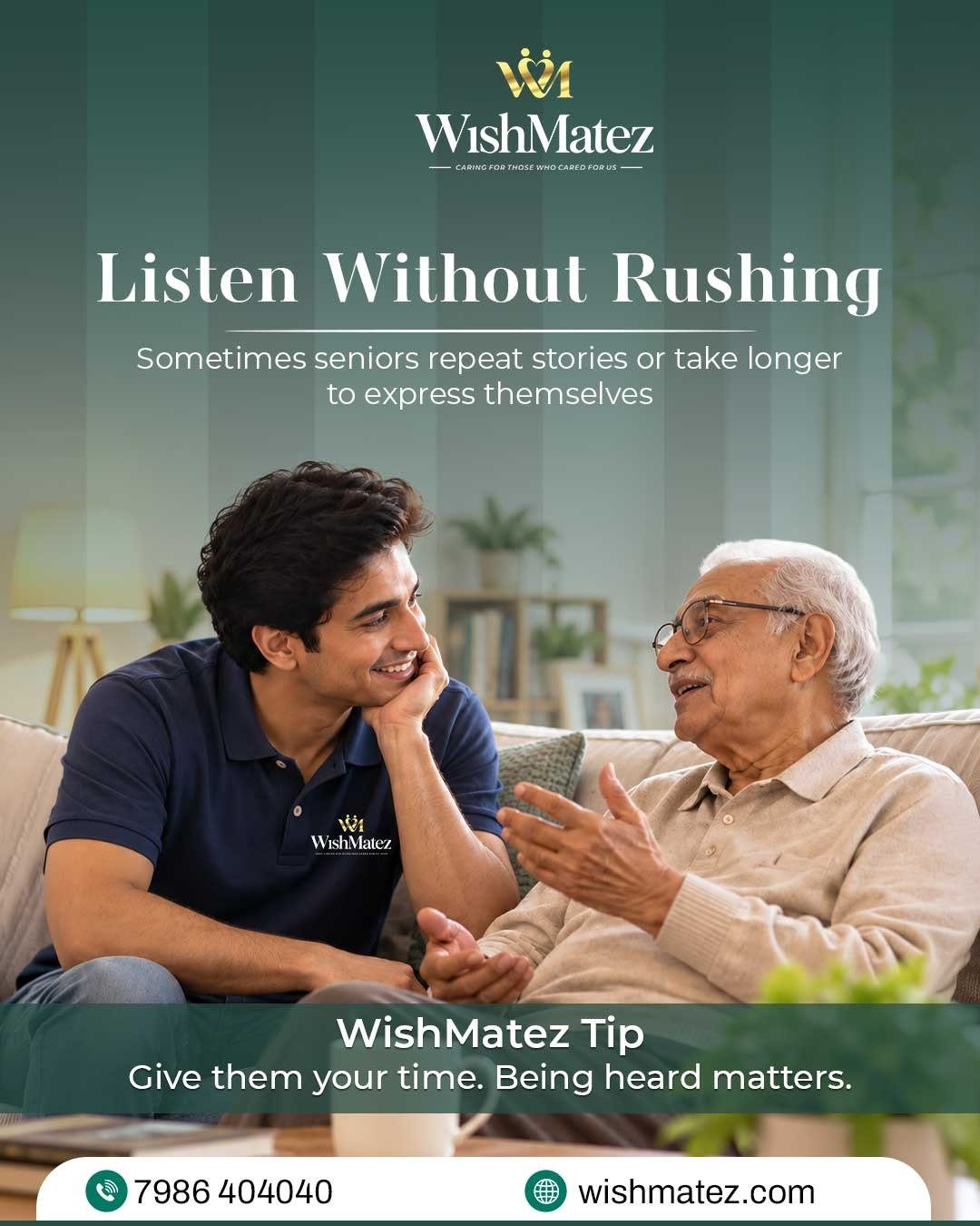Companionship for Elderly Parents in Tricity | Because Your Parents Deserve Someone to Talk To | WishMatez