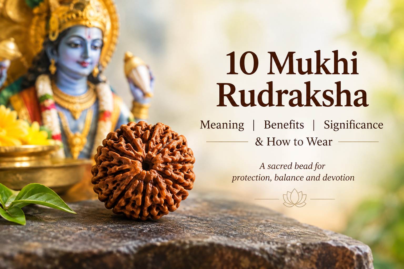 10 Mukhi Rudraksha: Meaning, Benefits, Significance, and How to Wear It