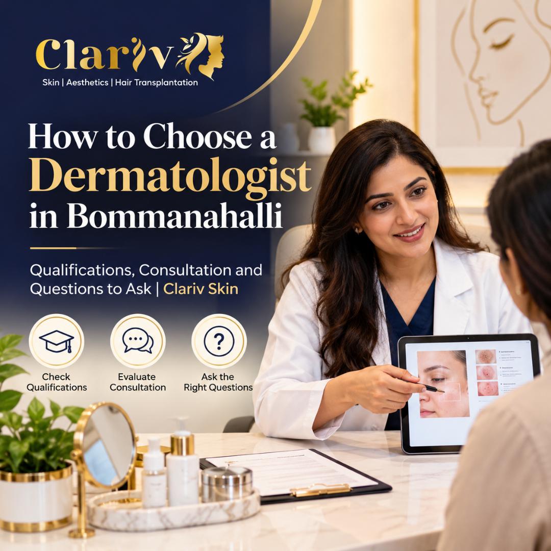 How to Choose a Dermatologist in Bommanahalli: A Practical Guide | Clariv Skin