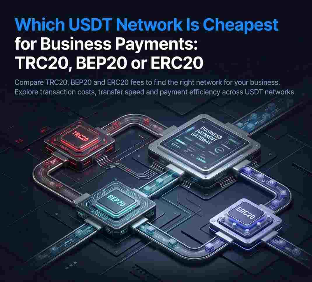 Which USDT Network Is Cheapest for Business Payments: TRC20, BEP20 or ERC20?
