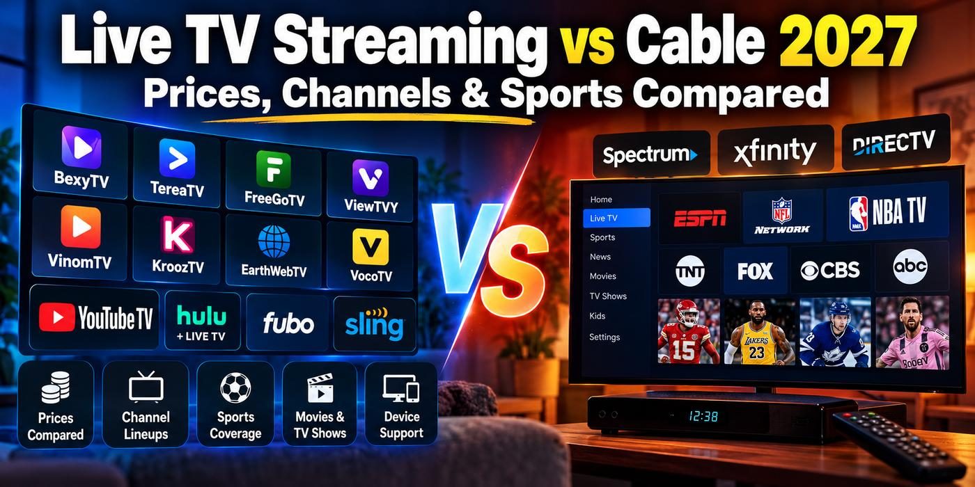 Live TV Streaming vs Cable 2027: Prices, Channels & Sports Compared