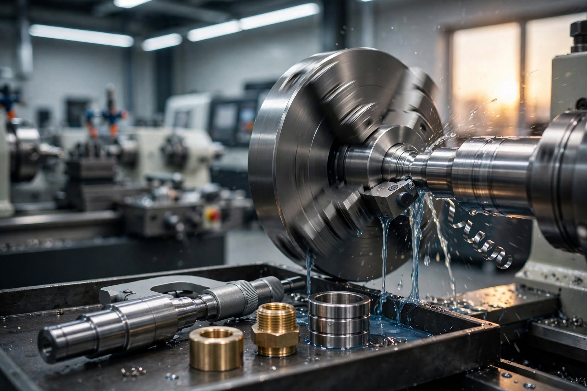 CNC Turning Services UAE: Shafts, Bushings and Threaded Parts