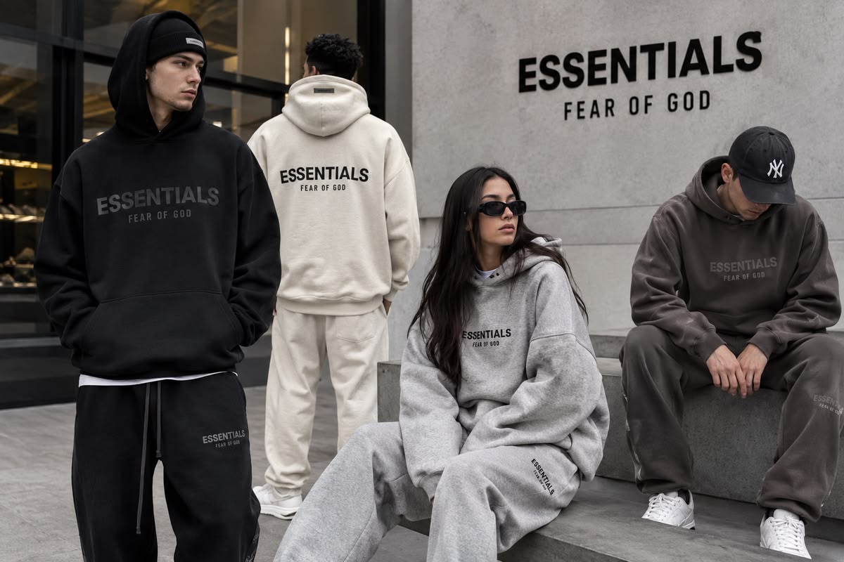 Cómo incorporar essentials y una sudadera essentials a tu armario urbano