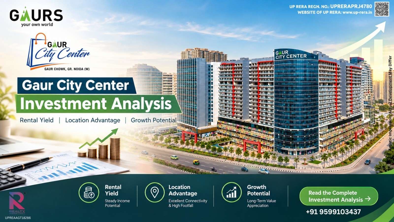 Gaur City Center: Explore Commercial Shops, Office Spaces & Studios in Greater Noida West