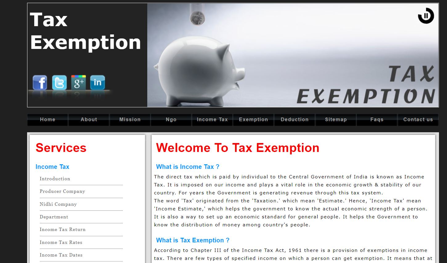 Tax Exemption