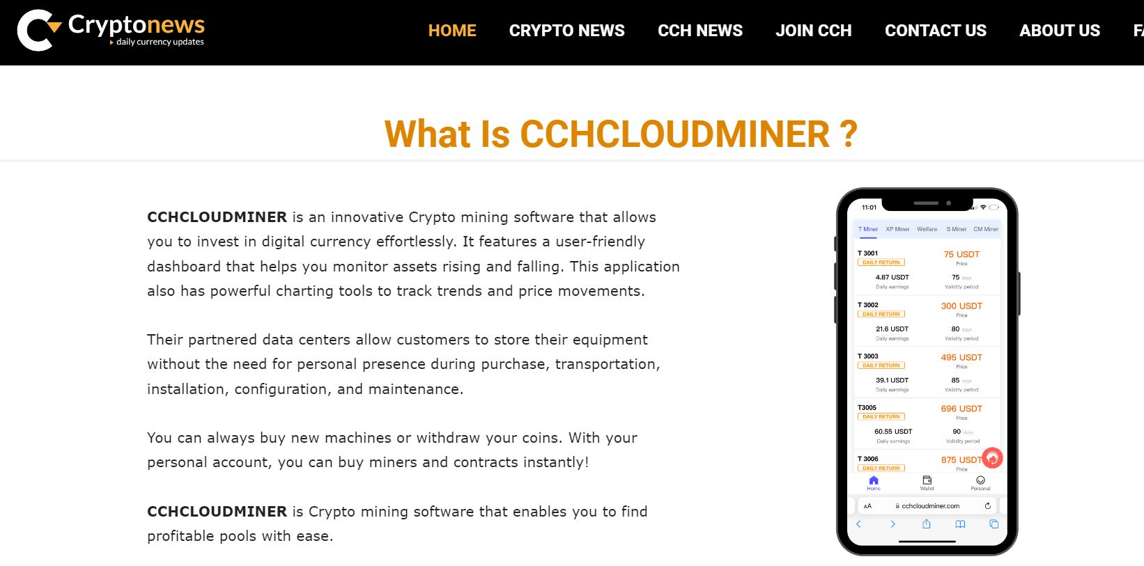 cchcloudminer Review 2022