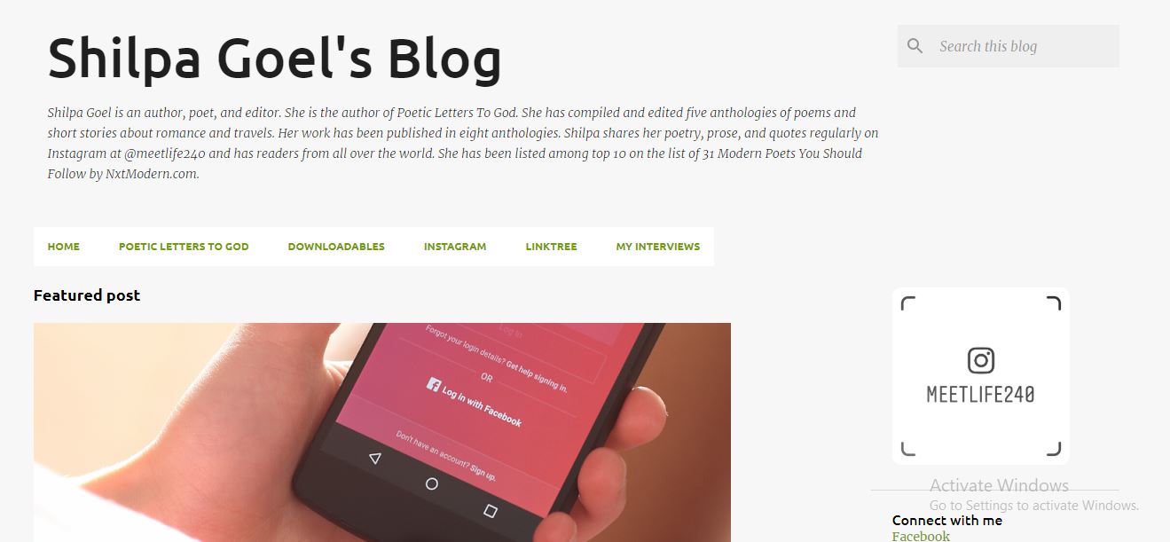 Shilpa Goel's Blog