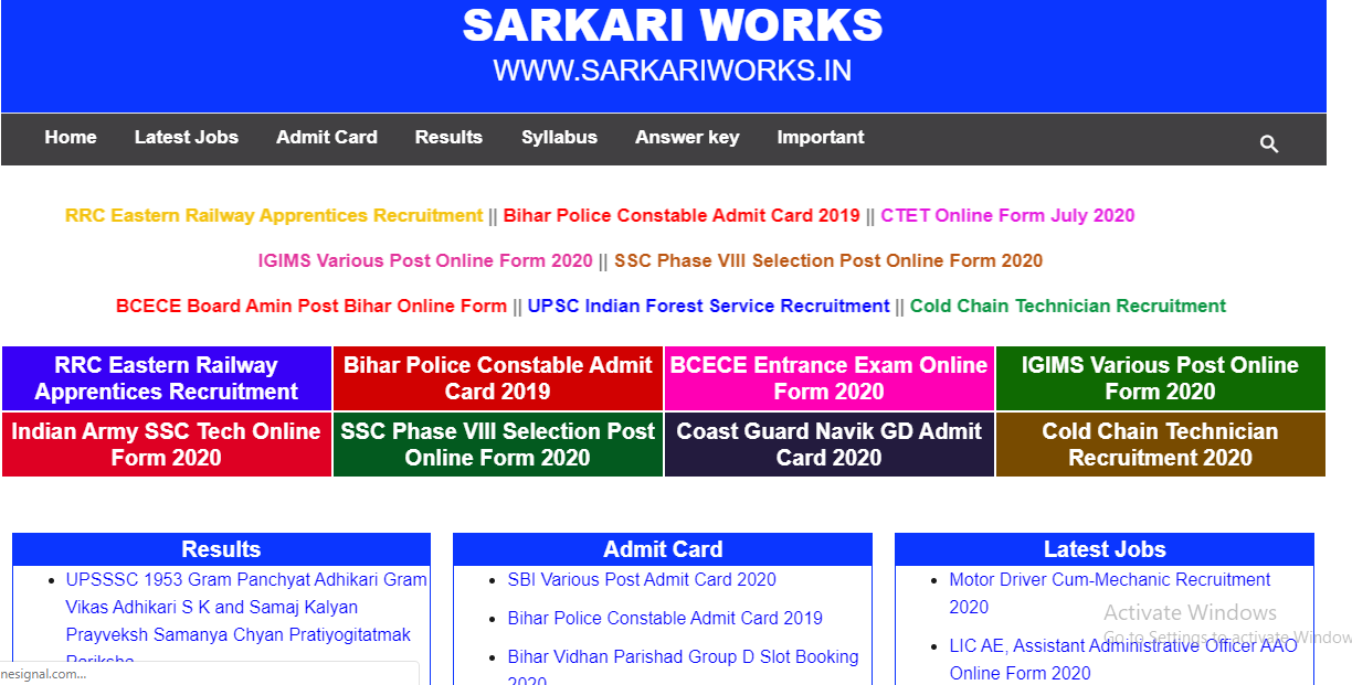 sarkari works