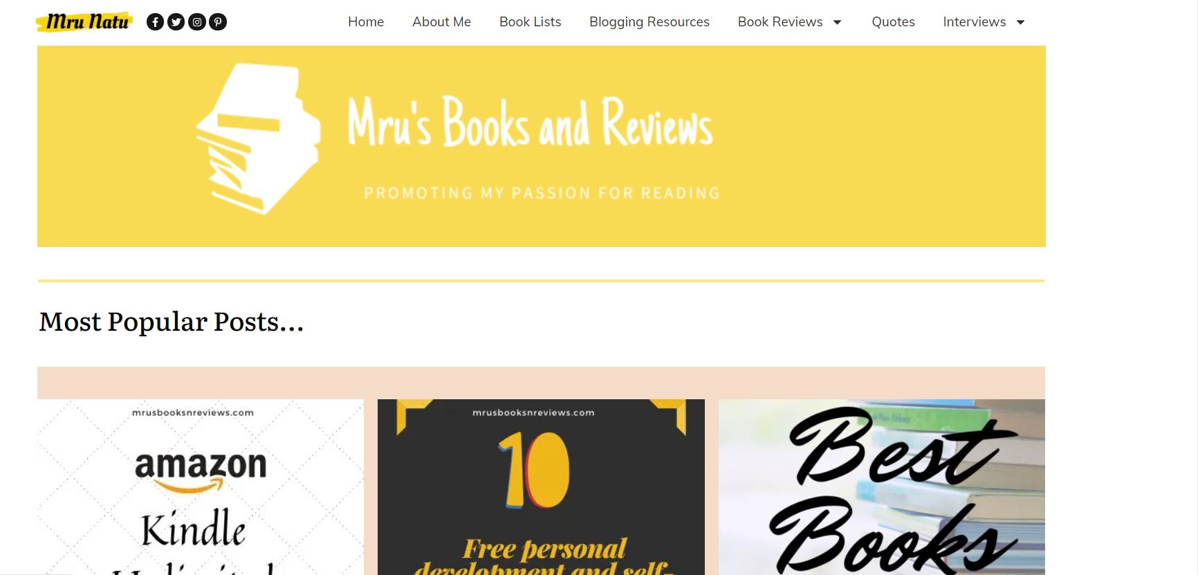 Mru's Books and Reviews