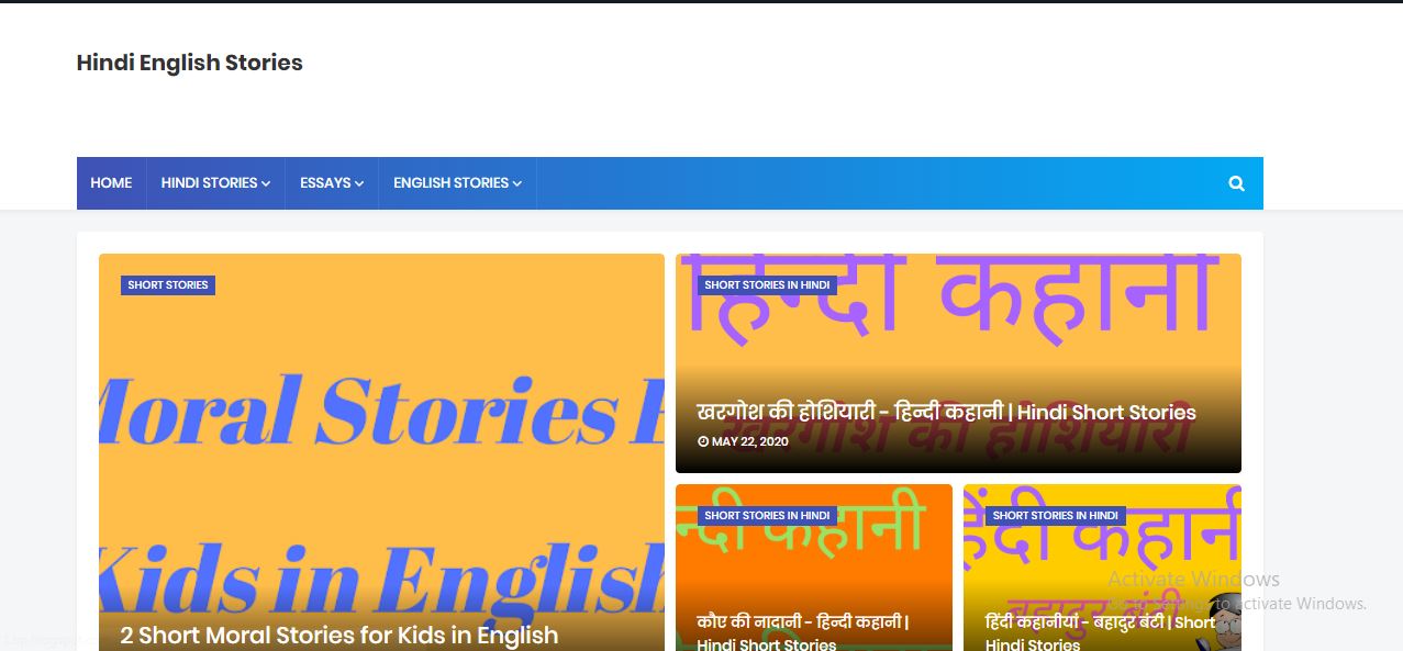 Hindi English Stories