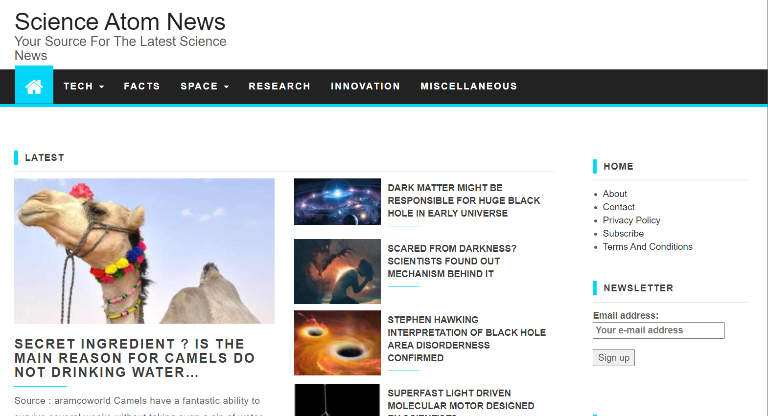 Science Atom News