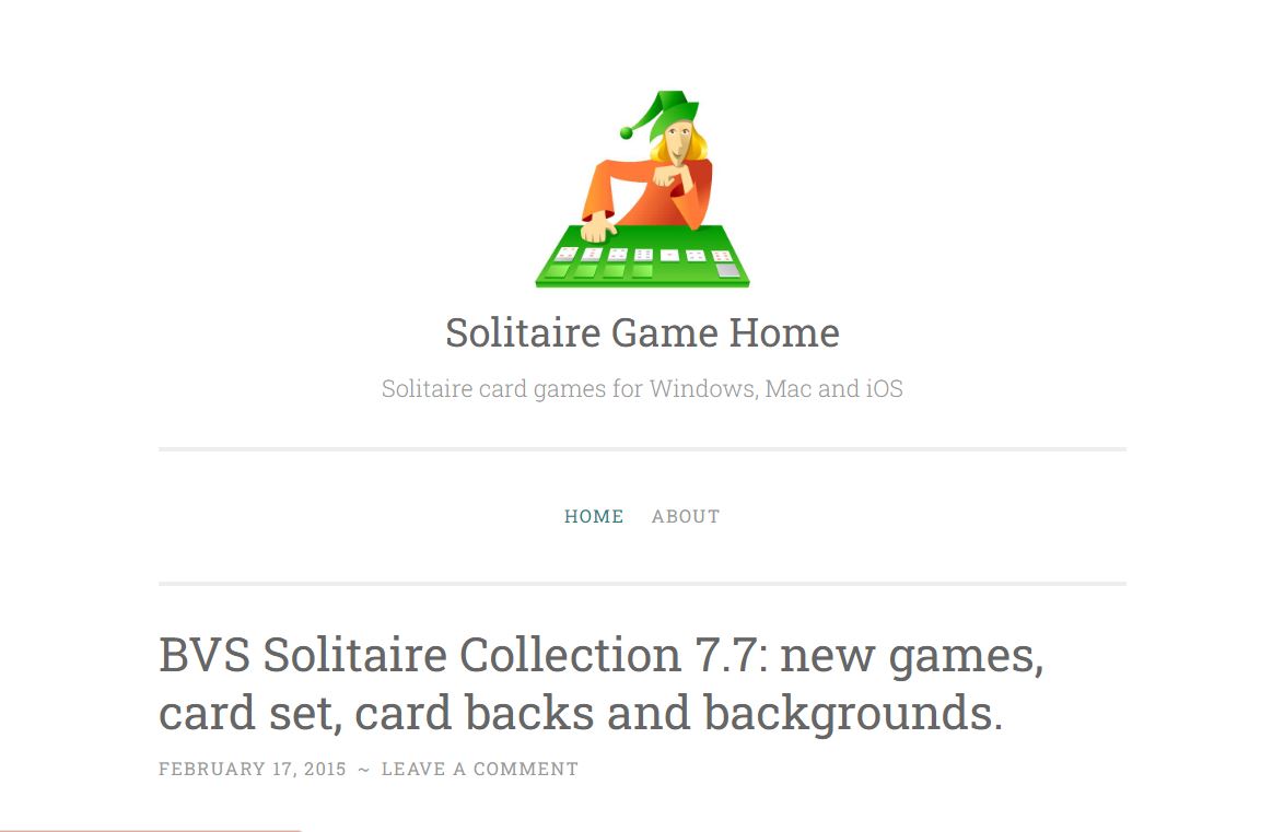 Solitaire Game Home