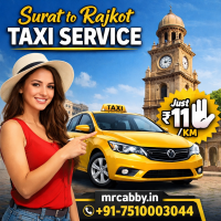 Mrcabby Surat to Rajkot Taxi Service